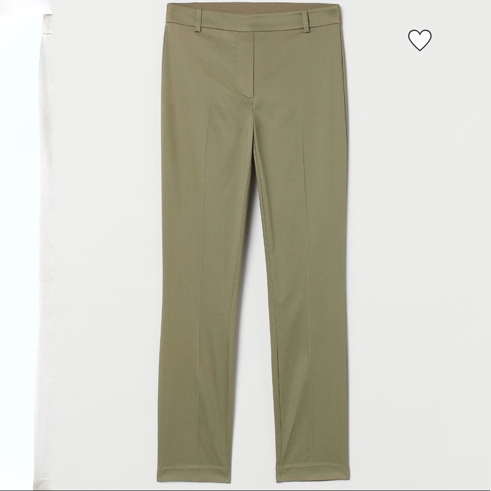 H&M khaki green slacks